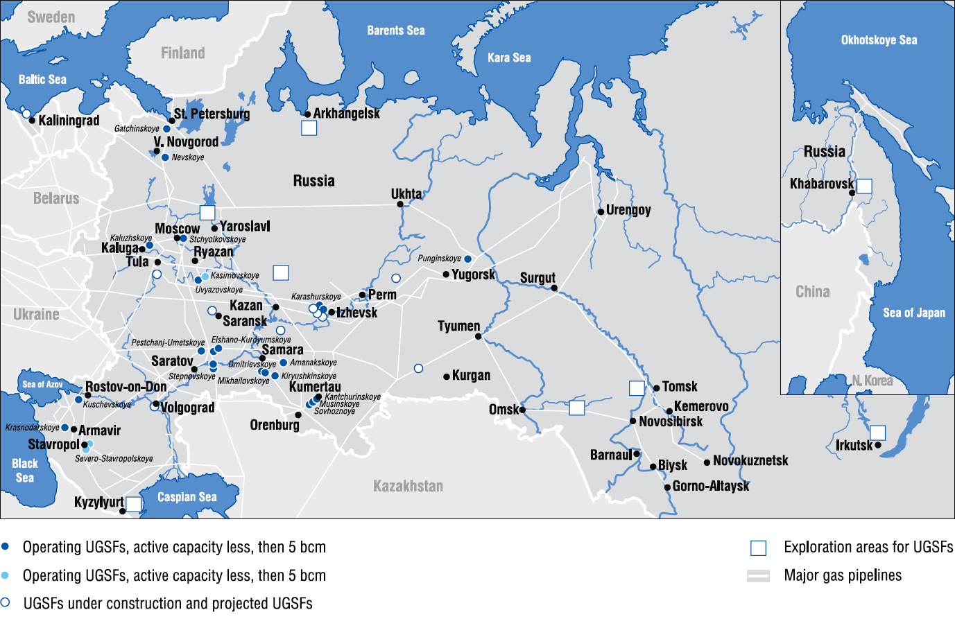 Карта газа тюмень